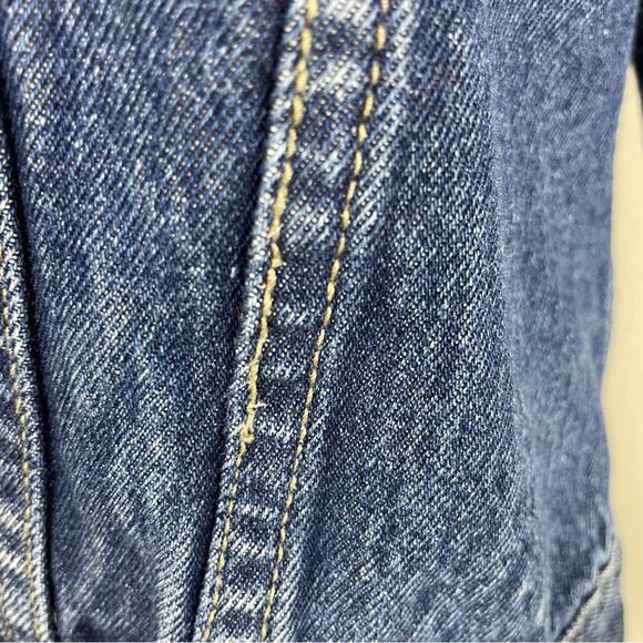 Vintage Blue Denim Squeeze Stephen Hardy Button Jacket Lg - Picture 4 of 7